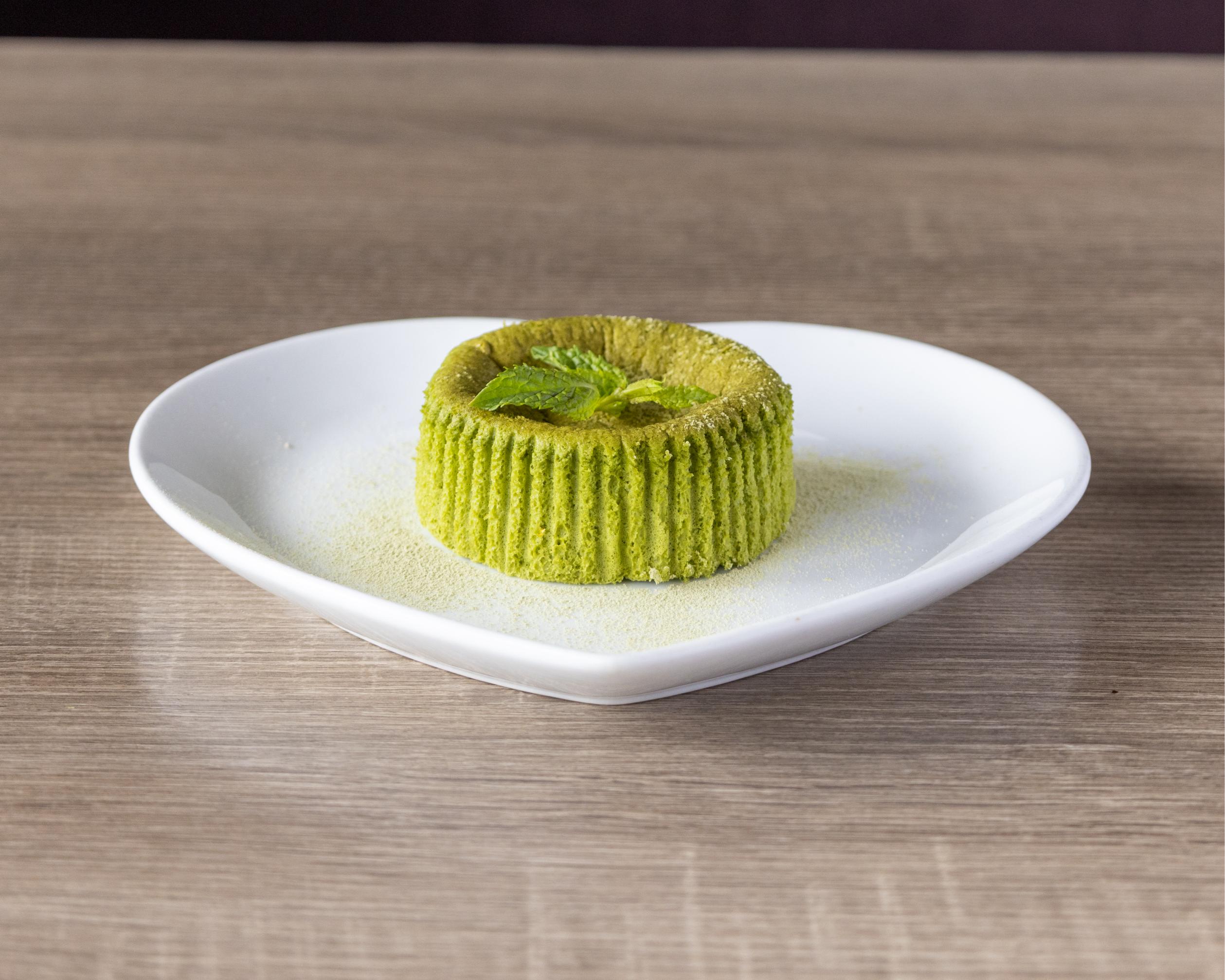 Matcha Souffle Cheesecake.