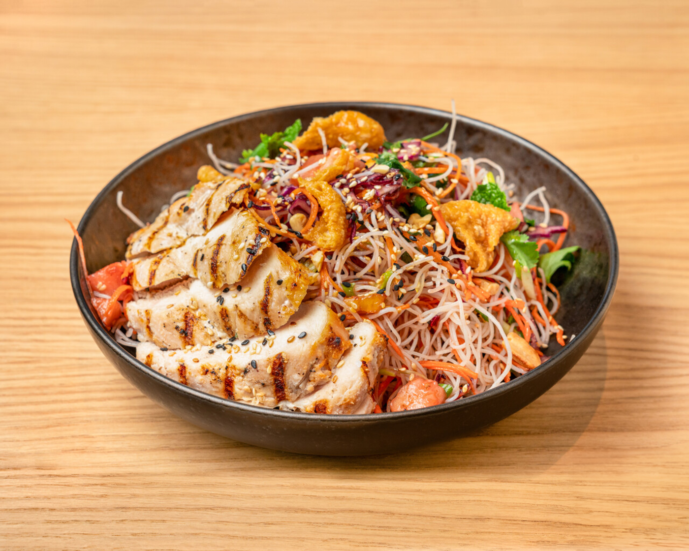 Chinese Caribbean Noodle Chicken Salad.