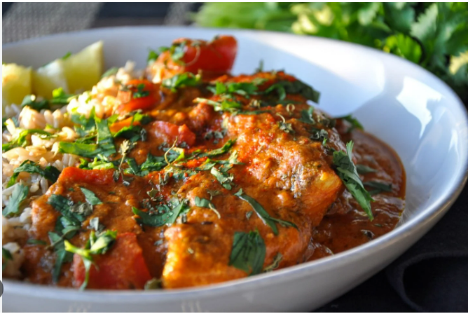 Salmon Tikka Masala.