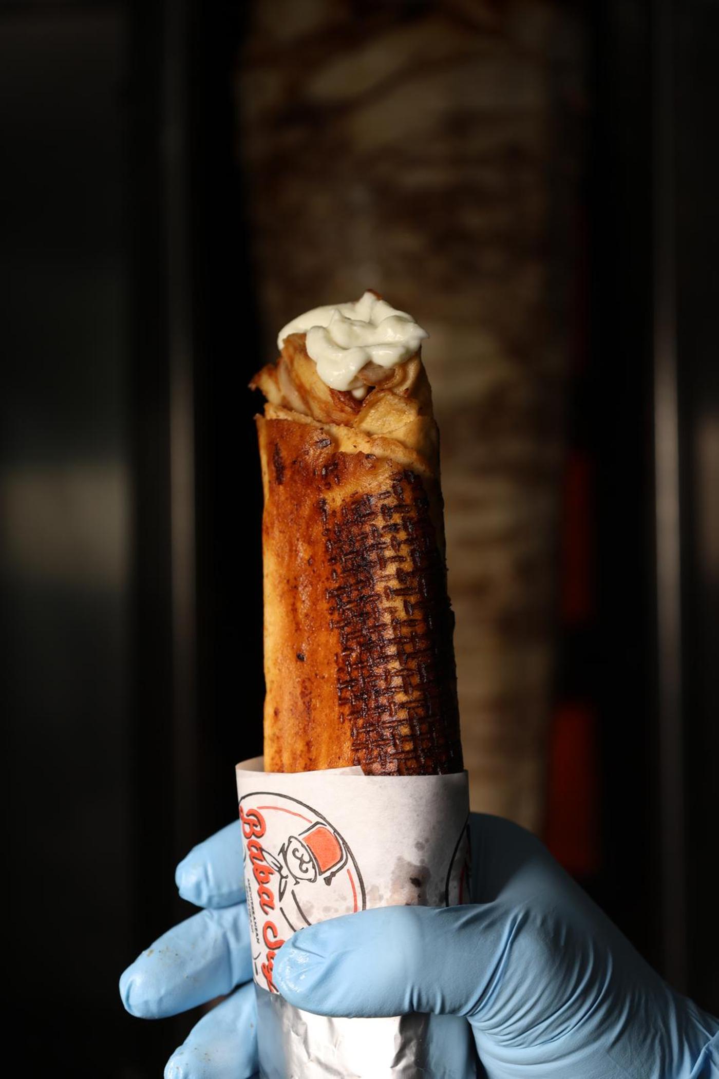 New crispy shawarma sandwich.
