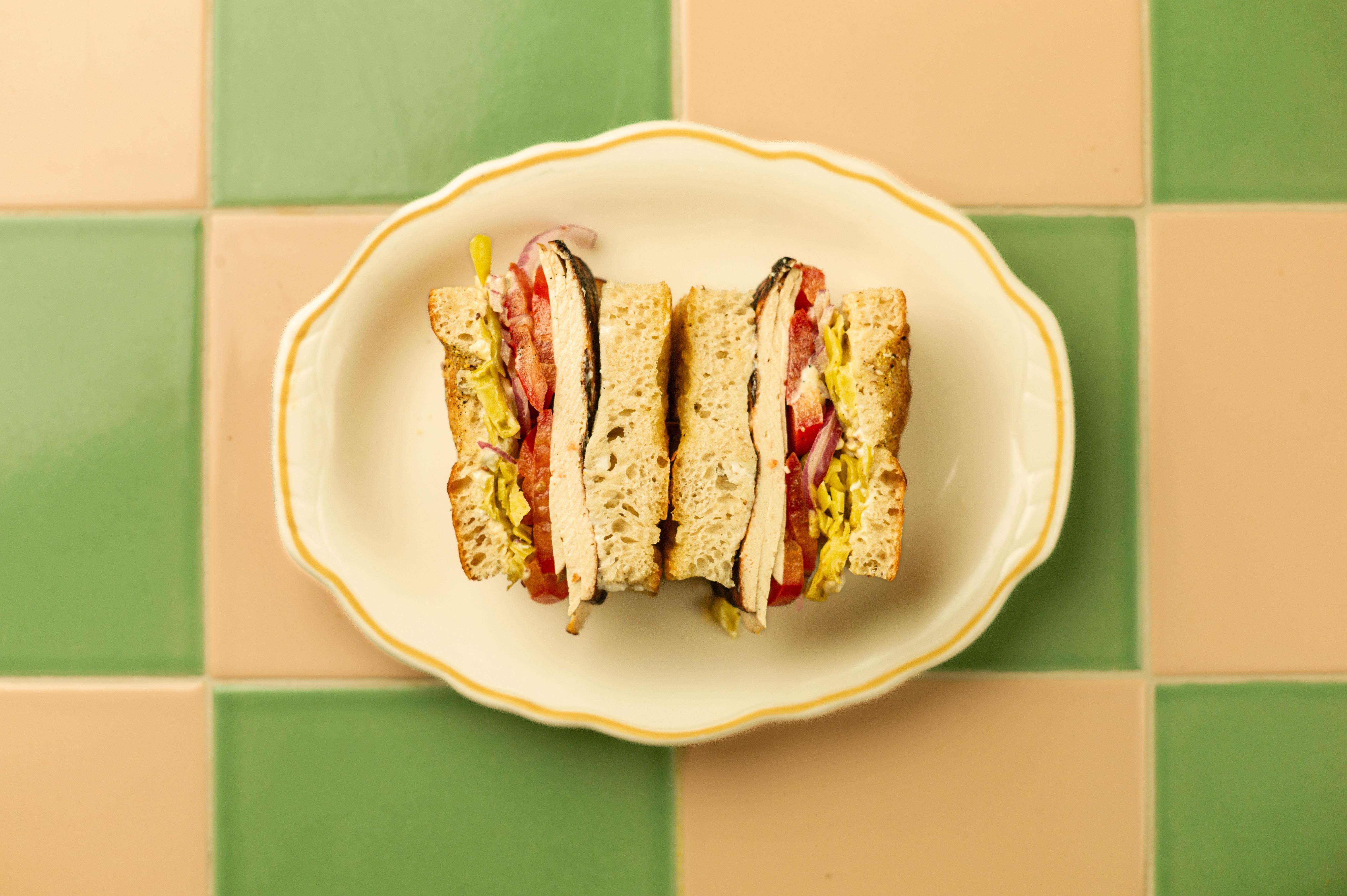 Tofu "Turkey" Sandwich.