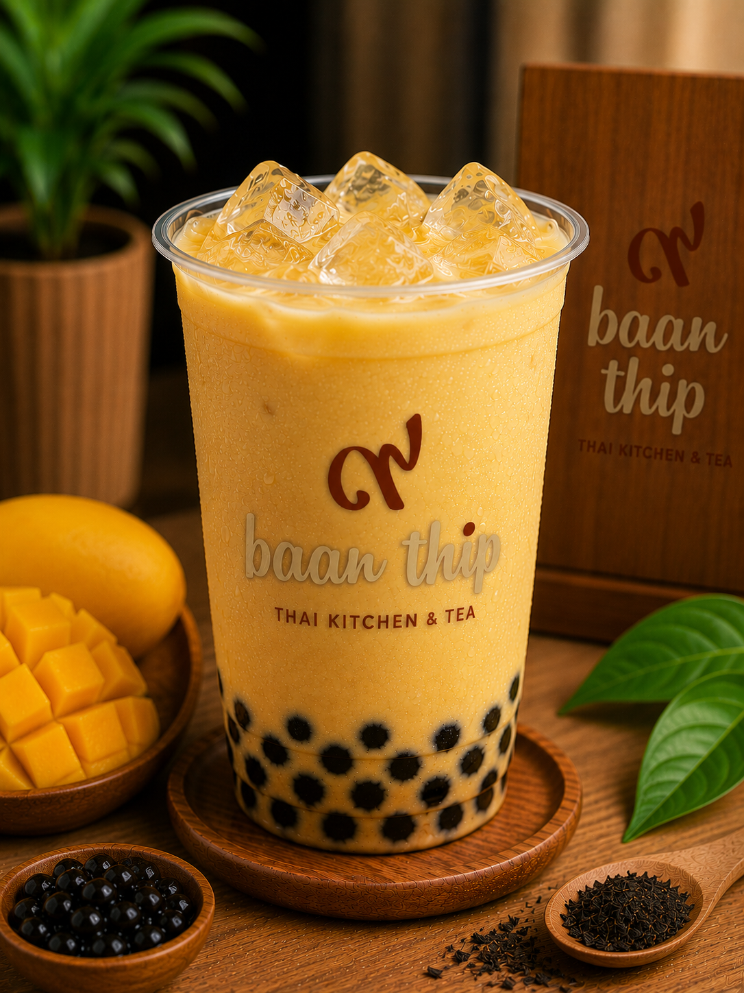 Mango Milk Tea.