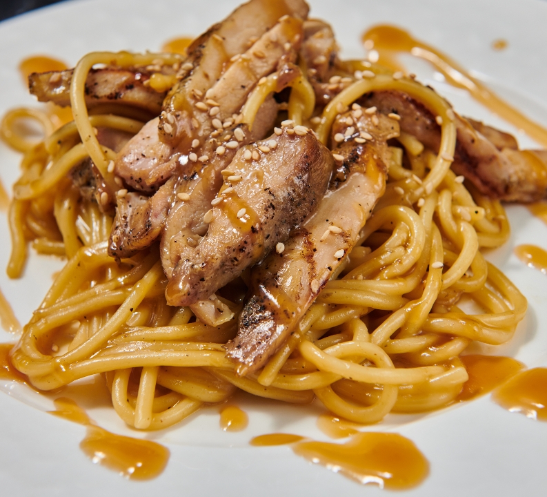 Noodles & Chicken.