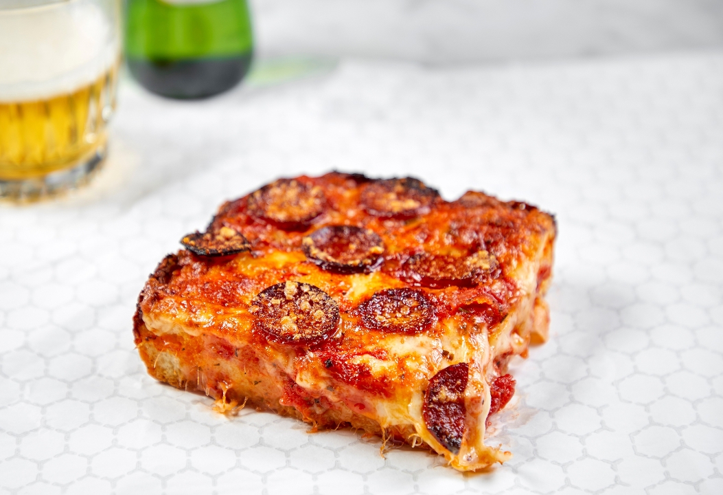 Pepperoni Sicilian Slice.