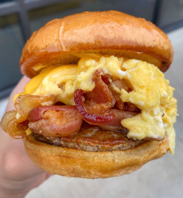 Soft Scramble Breakfast Sandwich.