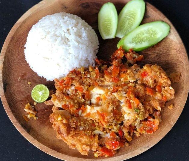 Smashed Chicken Rice.