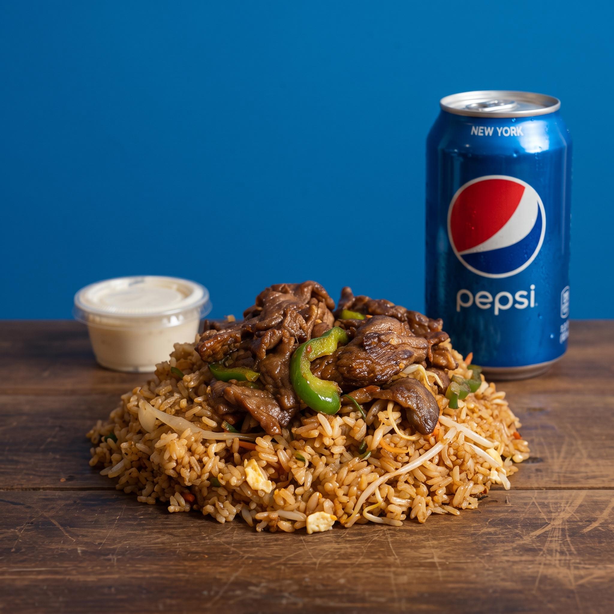 Small Beef Fried Rice.
