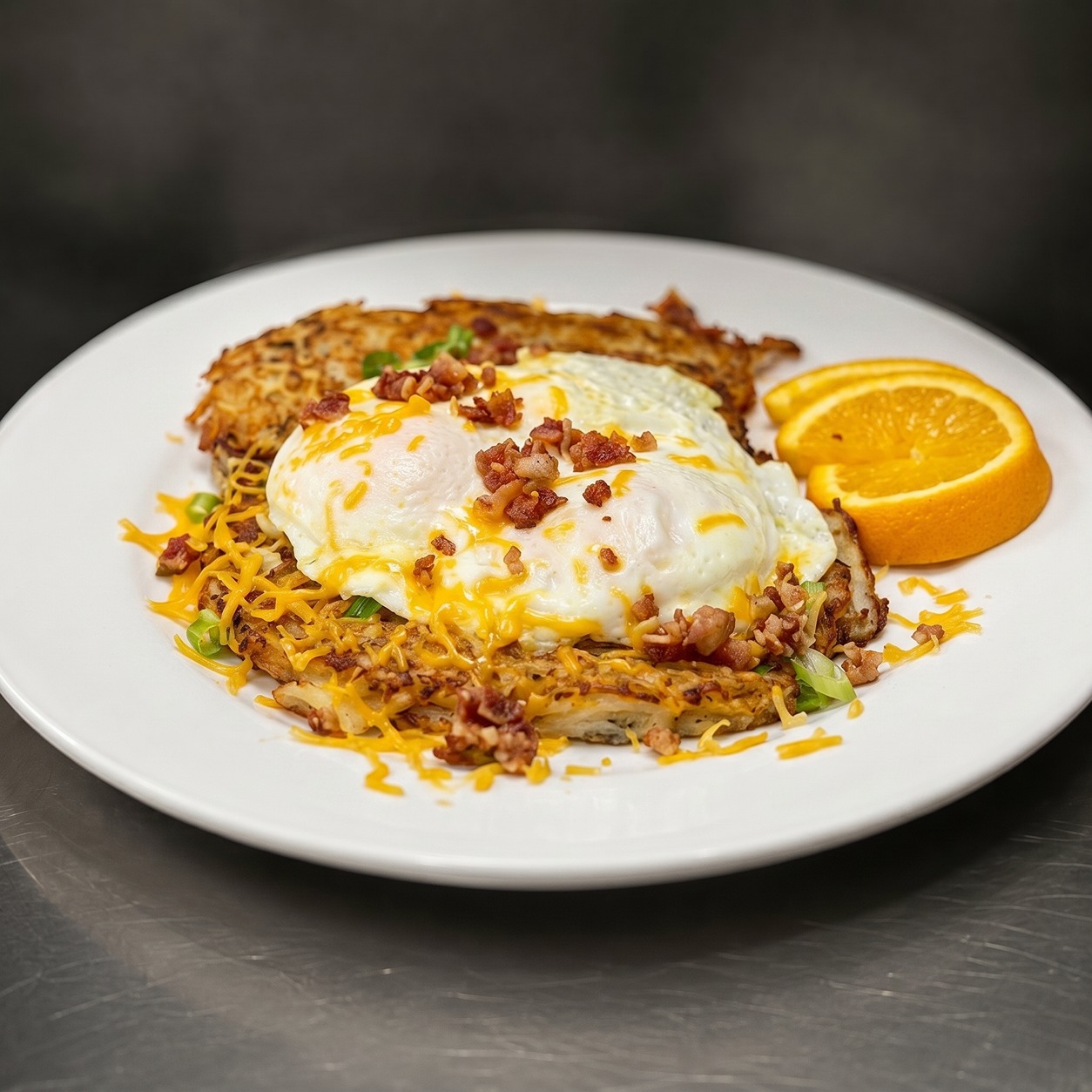 Loaded Potato Pancakes.