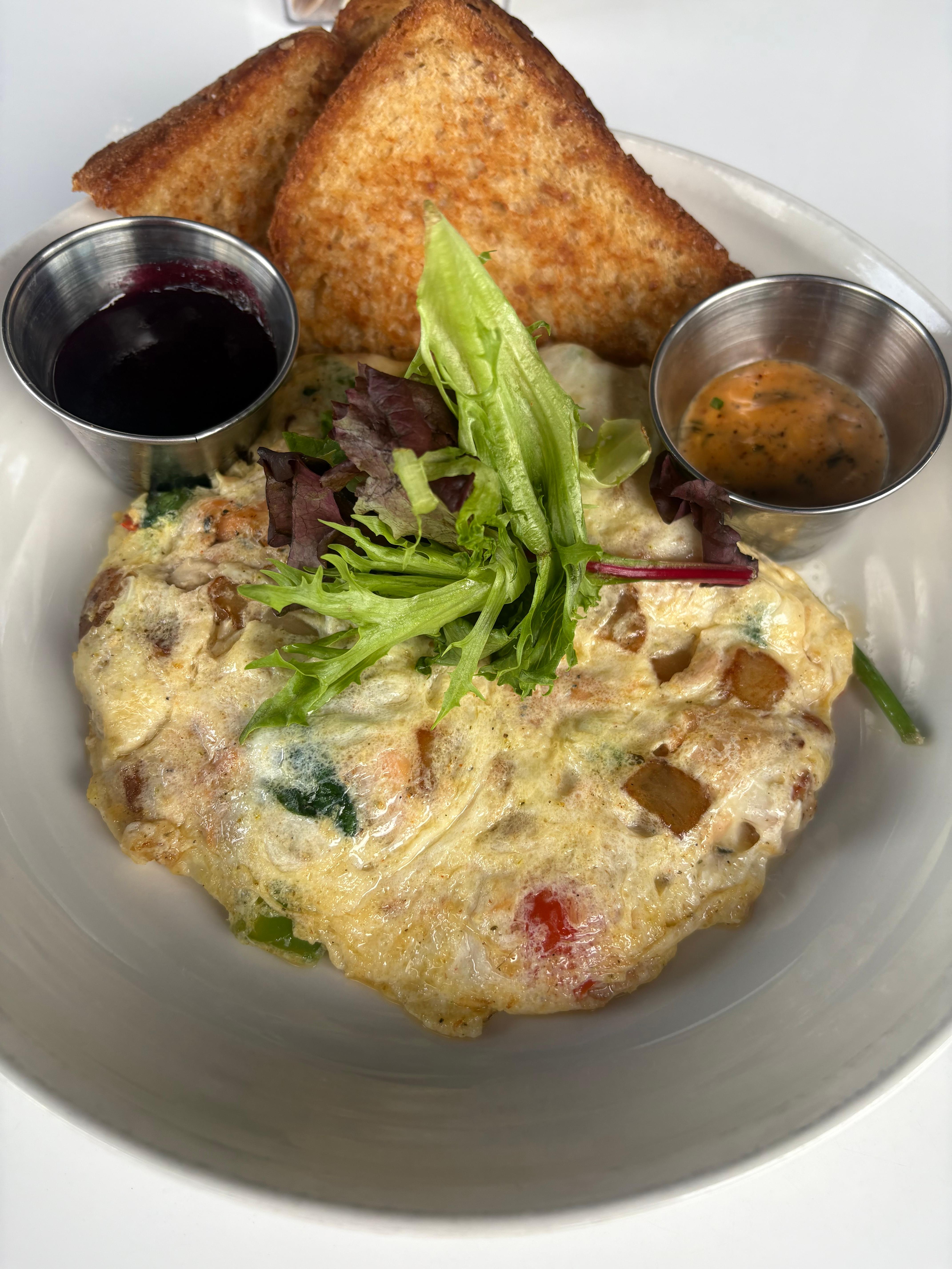 Salmon Egg White Frittata.