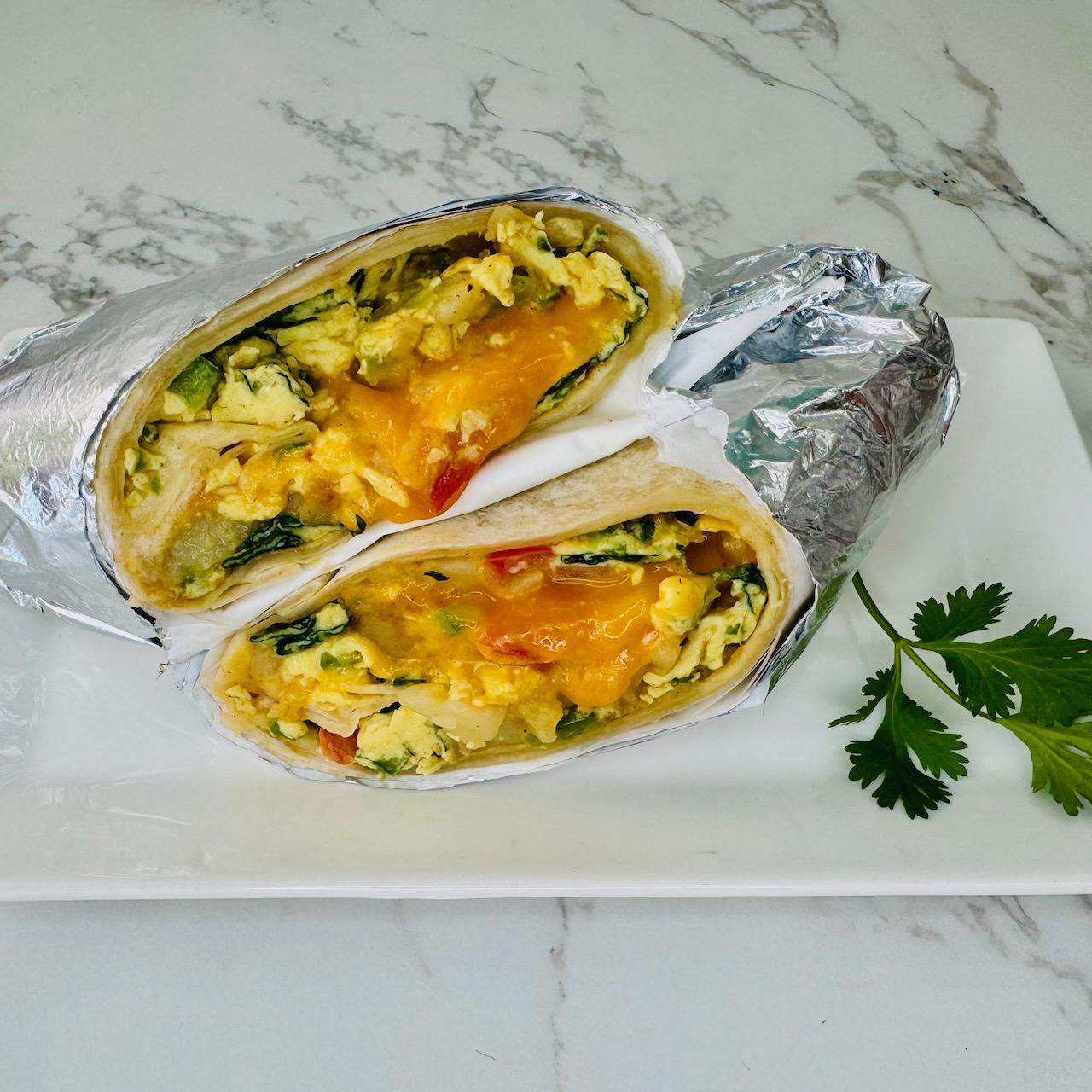 Breakfast Burrito Vegetarian.