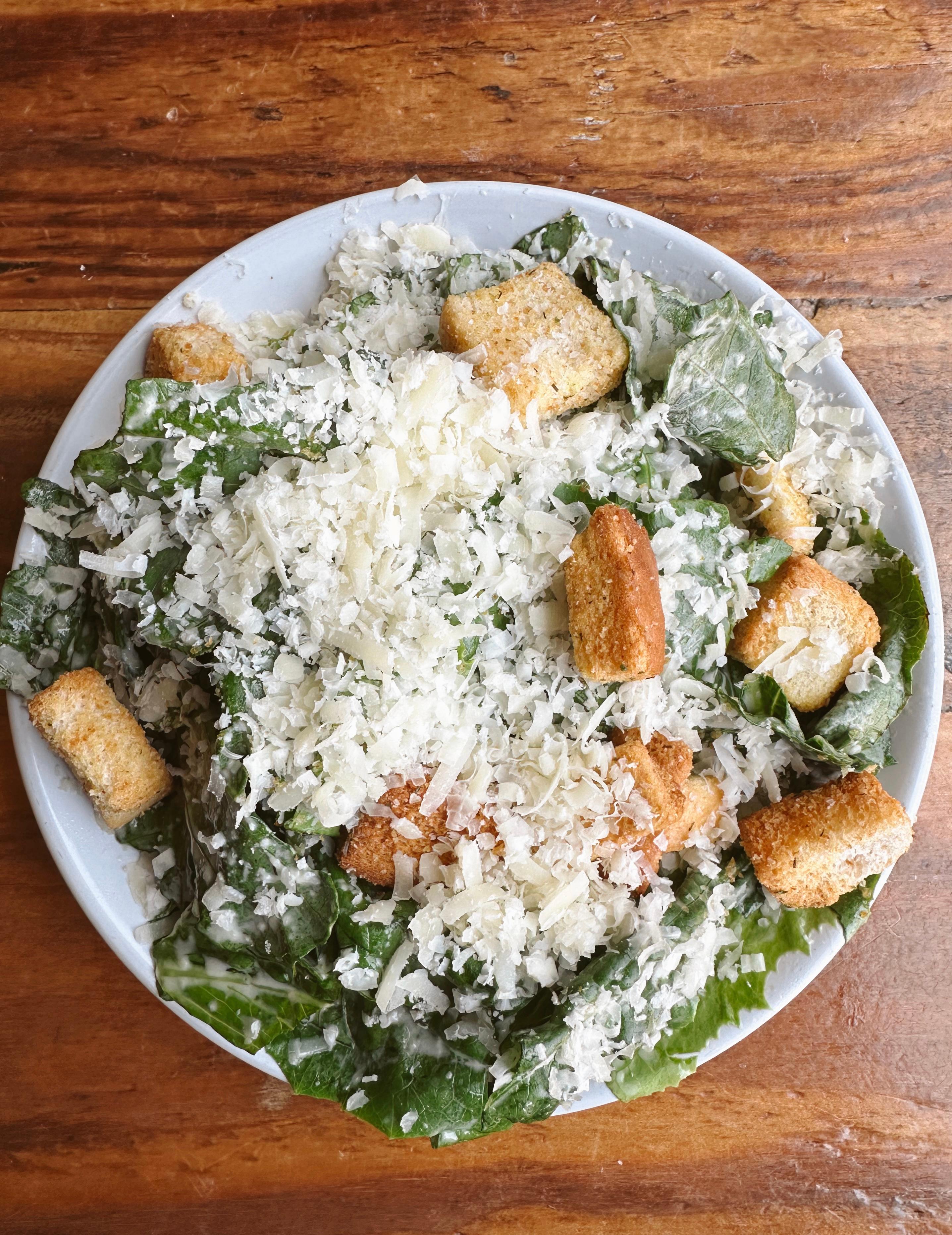 Half Caesar Salad.