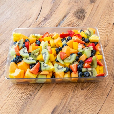 Fresh Seasonal Fruit Salad.