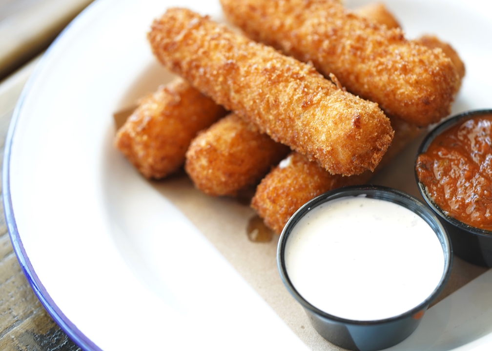Homemade Fried Mozzarella.