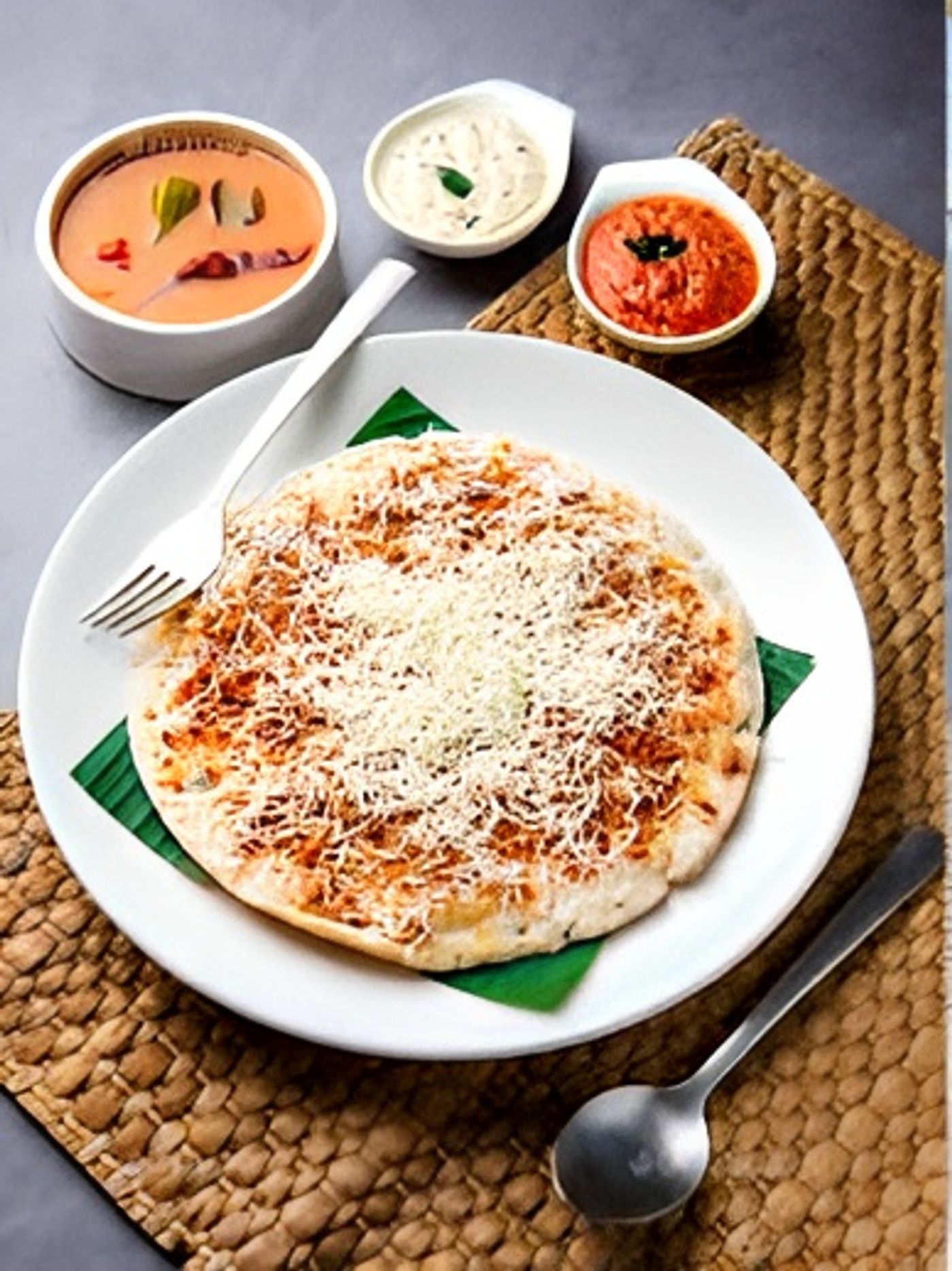 Cheese & Veg Uthapam.