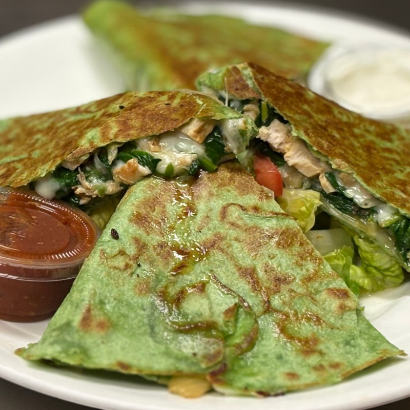 Spinach Quesadilla.