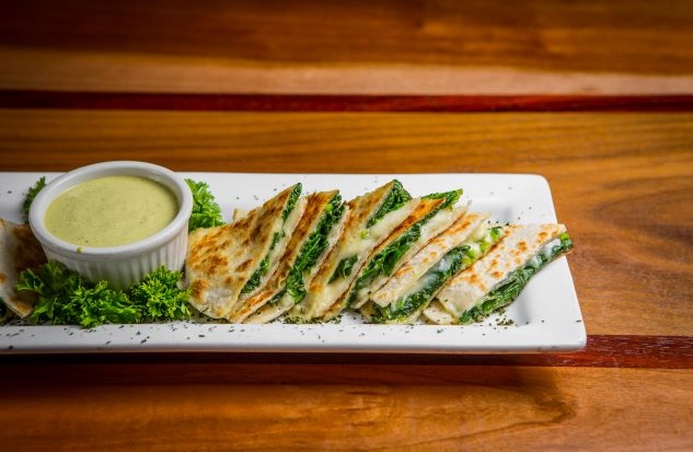 Spinach Quesadillas.