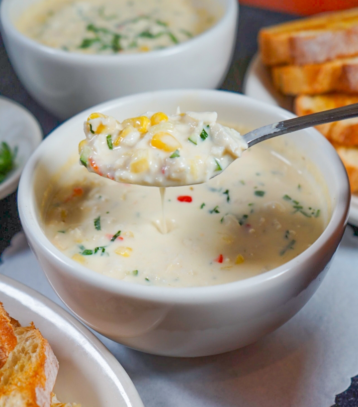 Crab Meat Chowder.