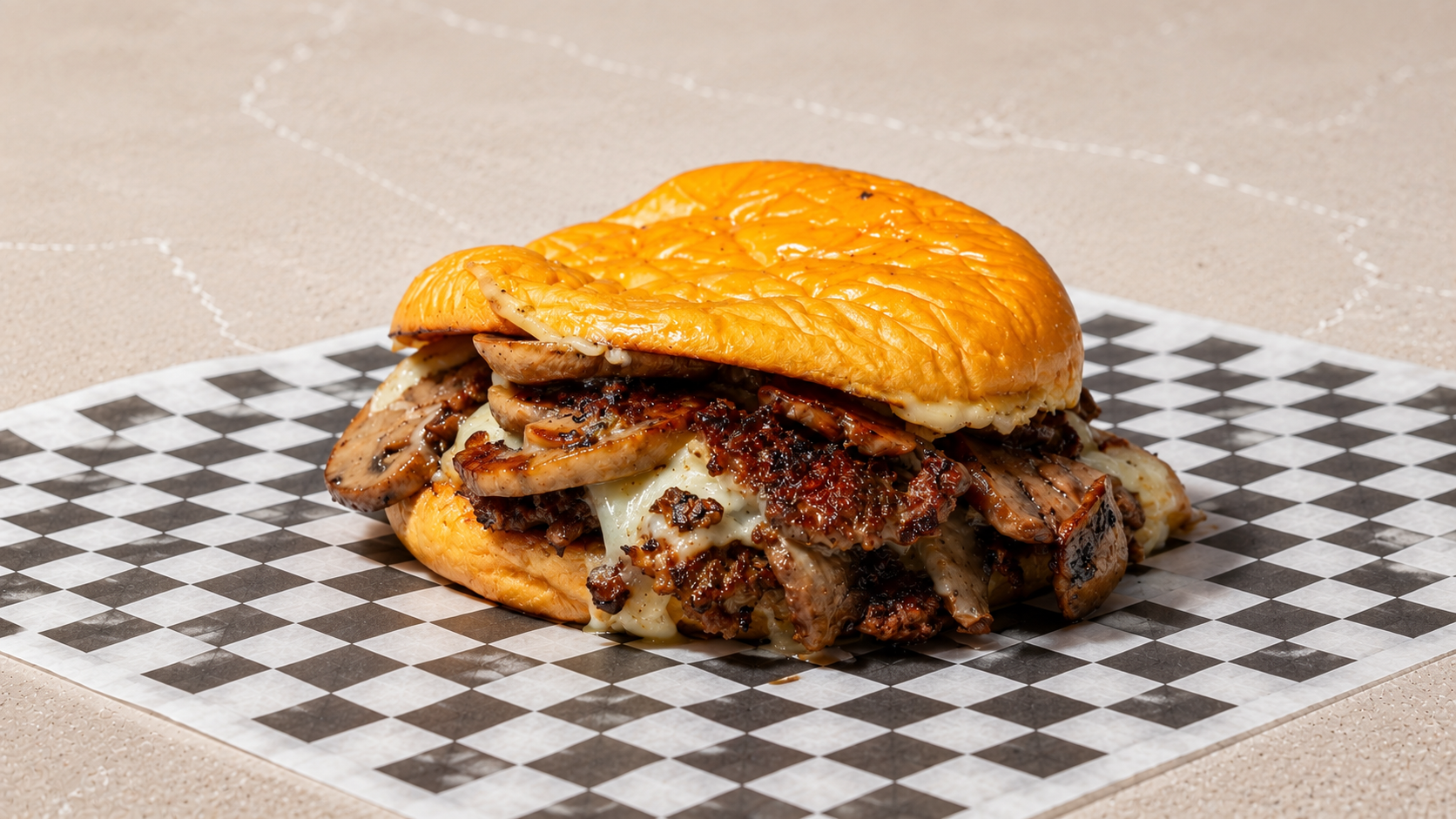 Mushroom Swiss Smash.