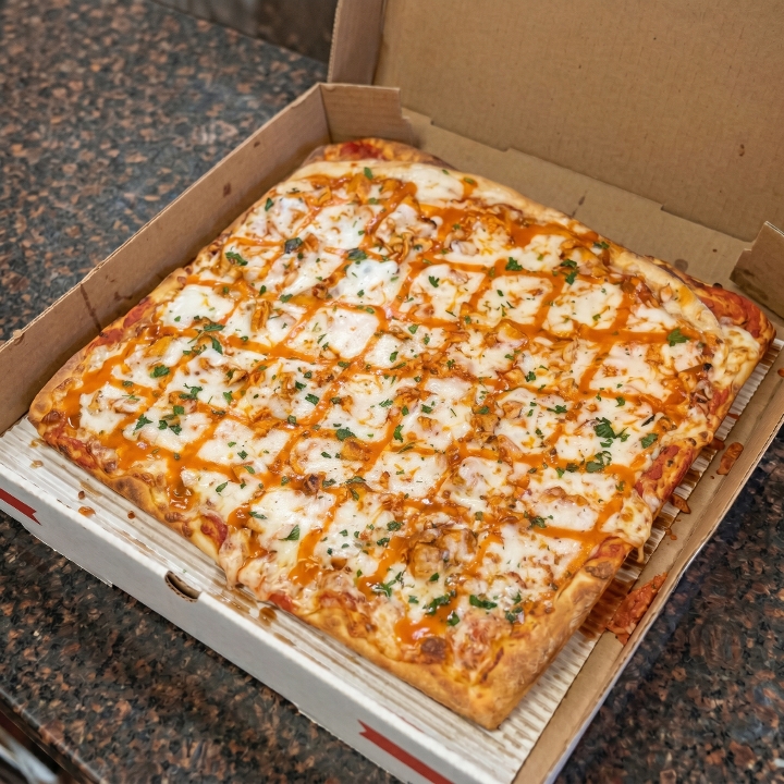 Lg Pie Buffalo Chicken.