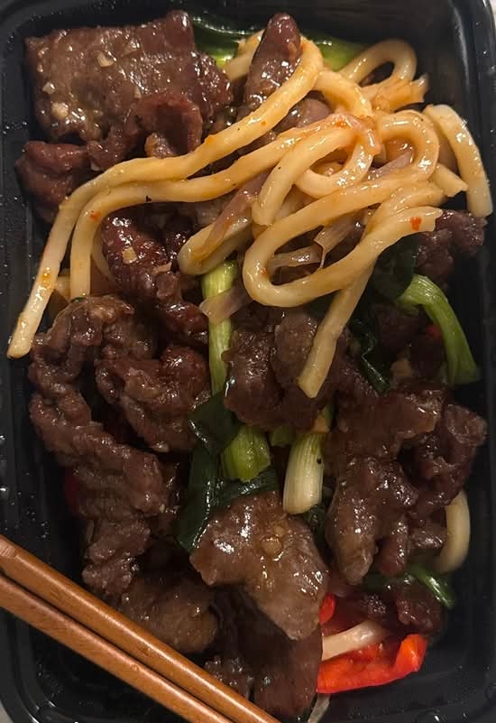 Mongolian Udon Noodles.