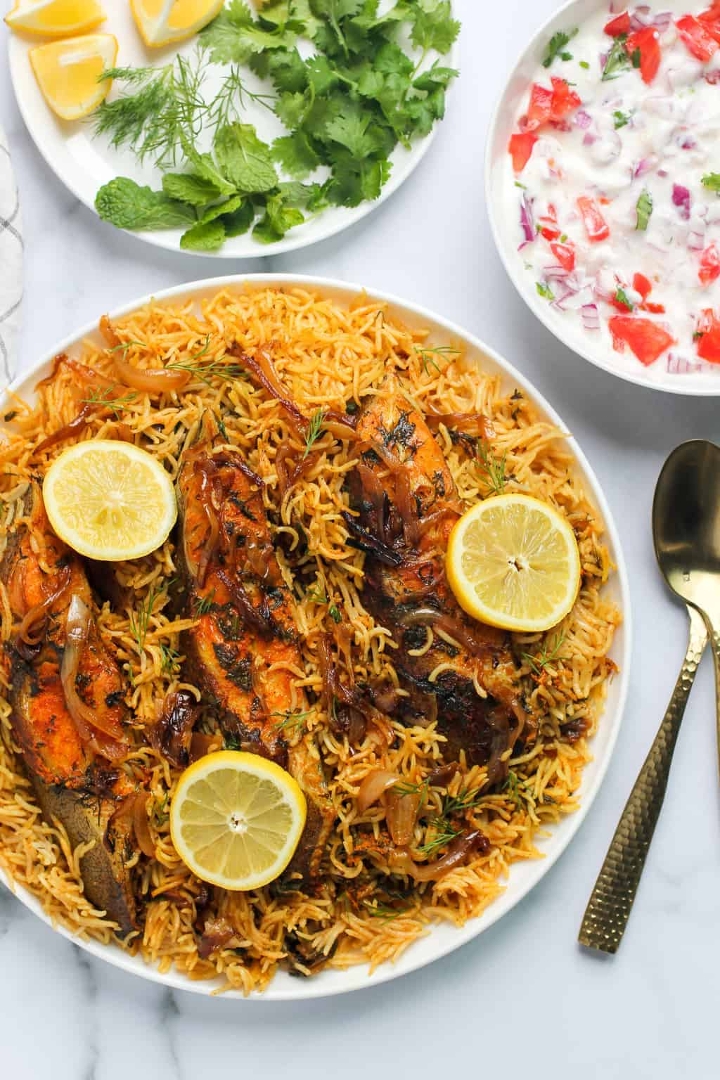 Fish Biryani.