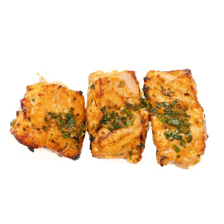 SKEWER - Salmon Kabob.
