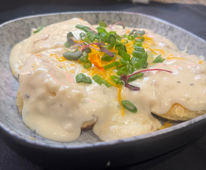 Biscuits & Gravy Casserole.