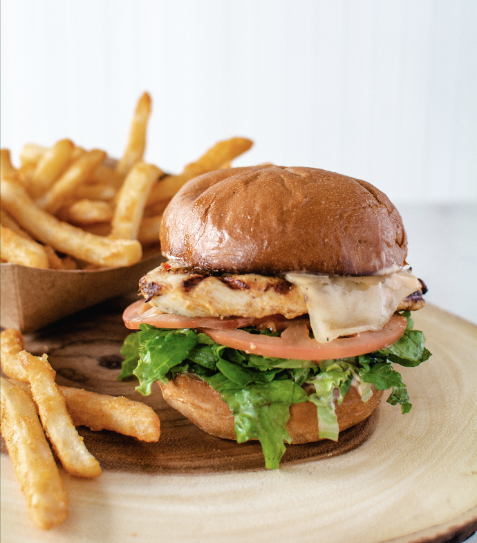 Char Grilled Chicken Breast Sandwich.