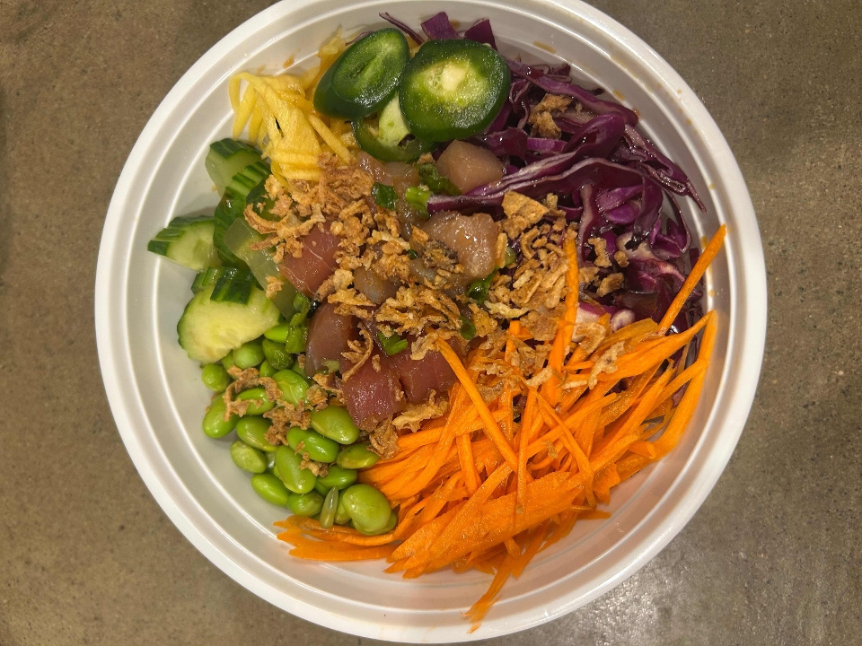 Spicy Tuna Poke Bowl.