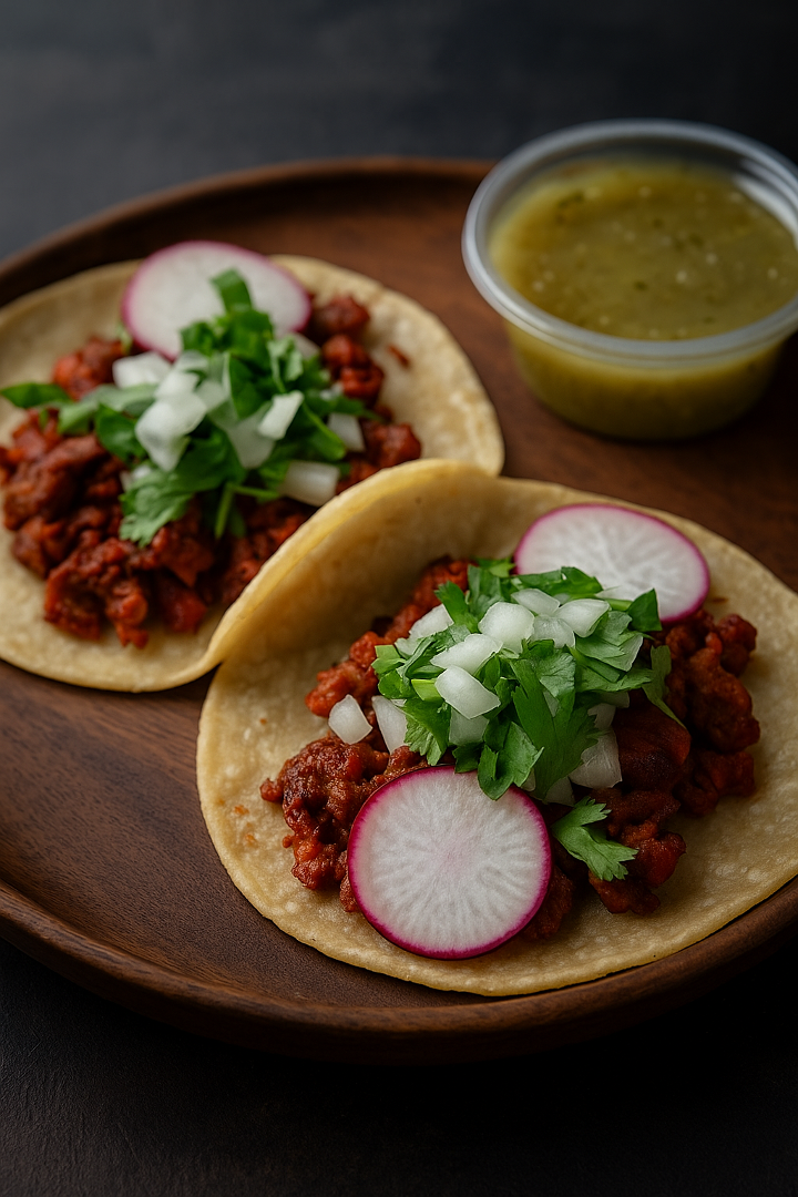 Chorizo Tacos.