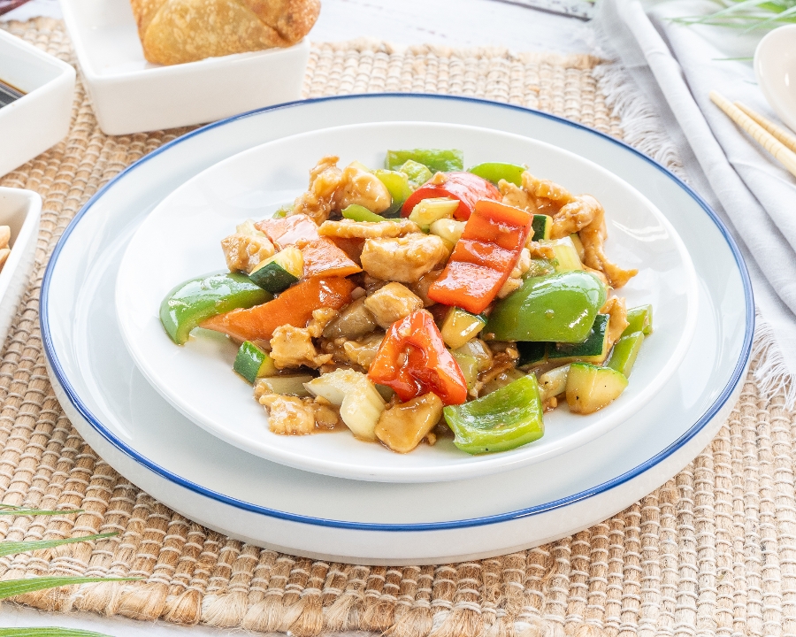 ALMOND CHICKEN.