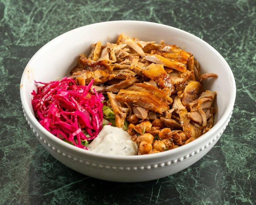 CHICKEN SHAWARMA BOWL.