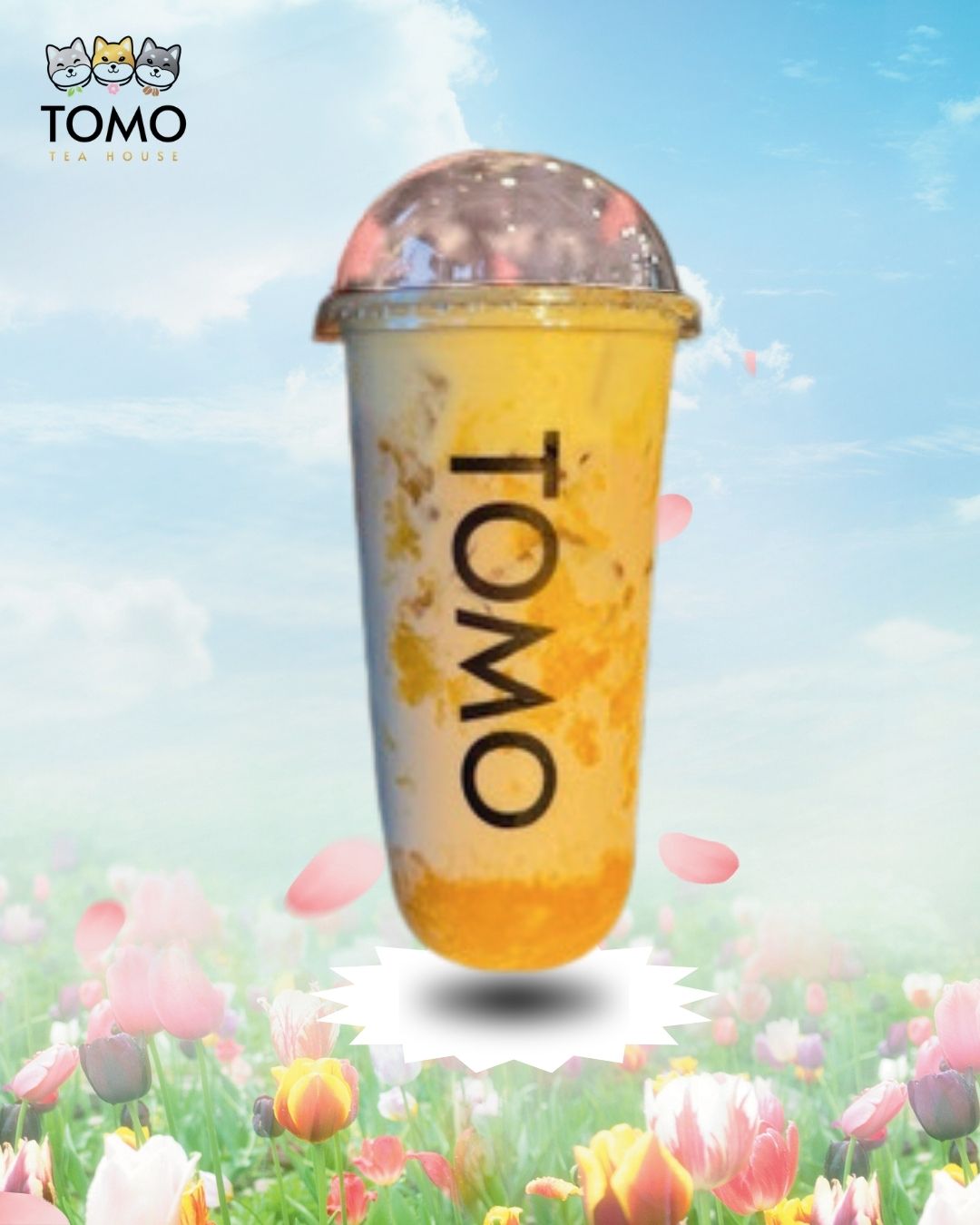 Mango Lychee Milk Tea.