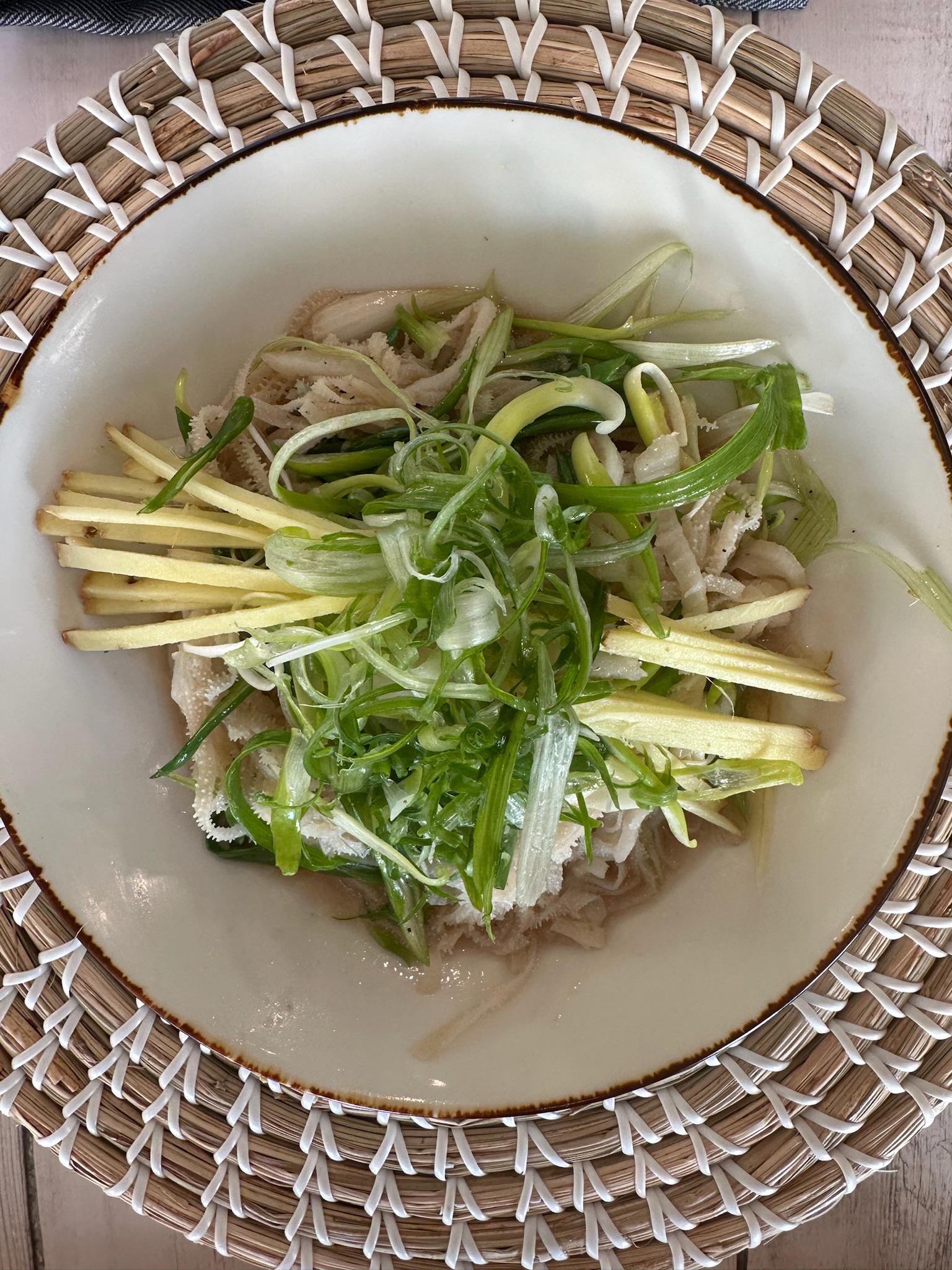 Ginger Scallion Tripe Stir-Fry.