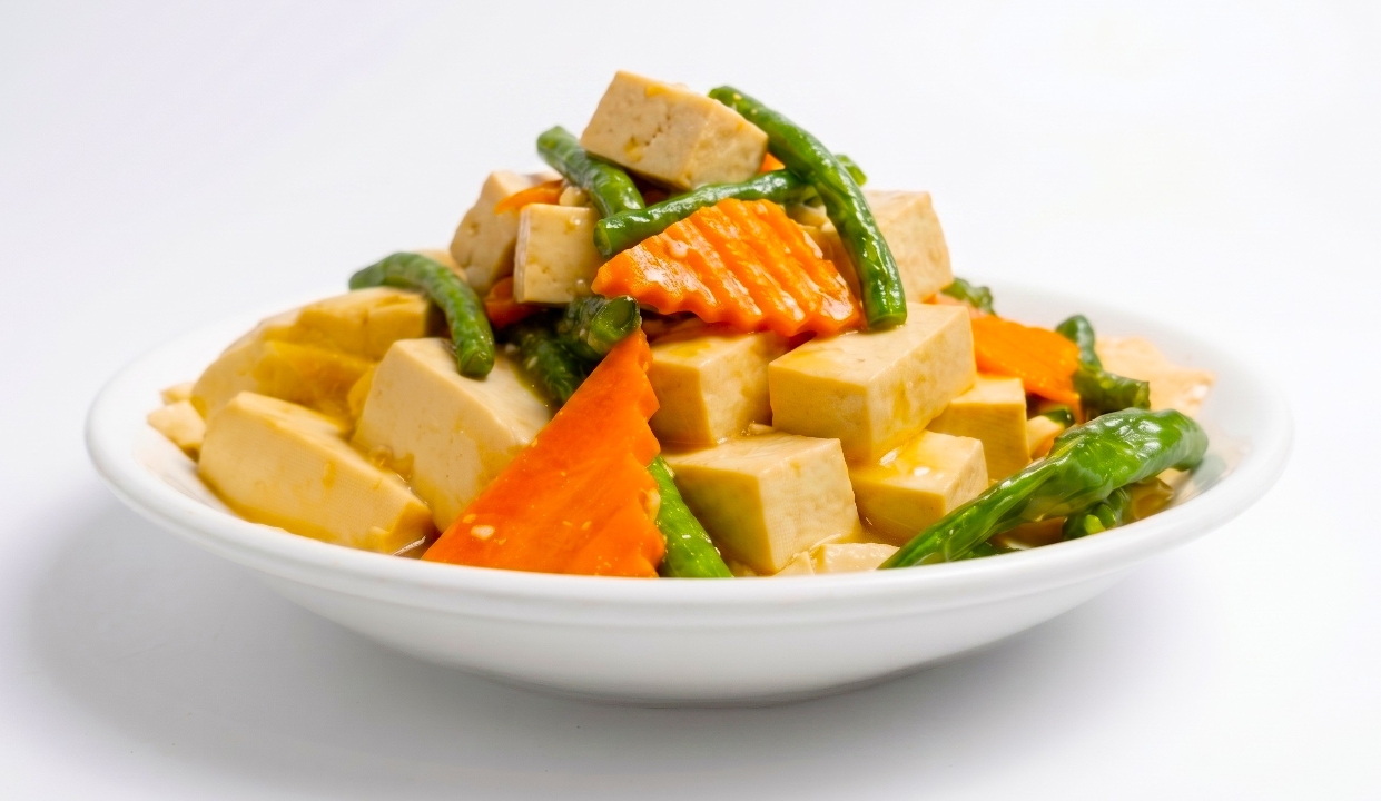 Tofu String Beans in Oyster Sauce.