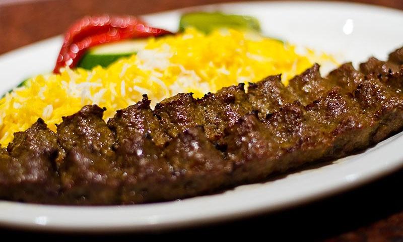Rolled Beef Kabob.