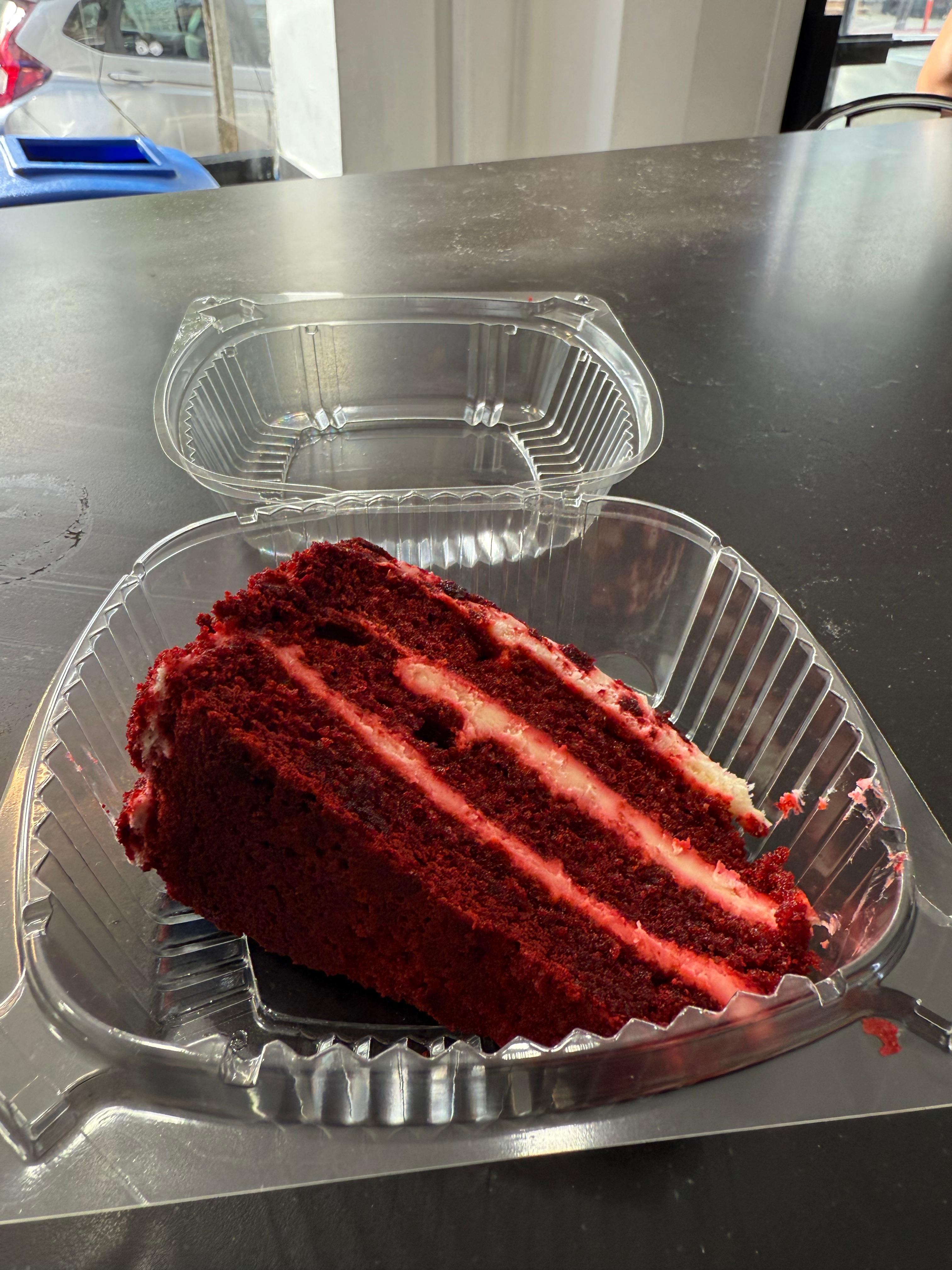 Red Velvet Cake Slice.