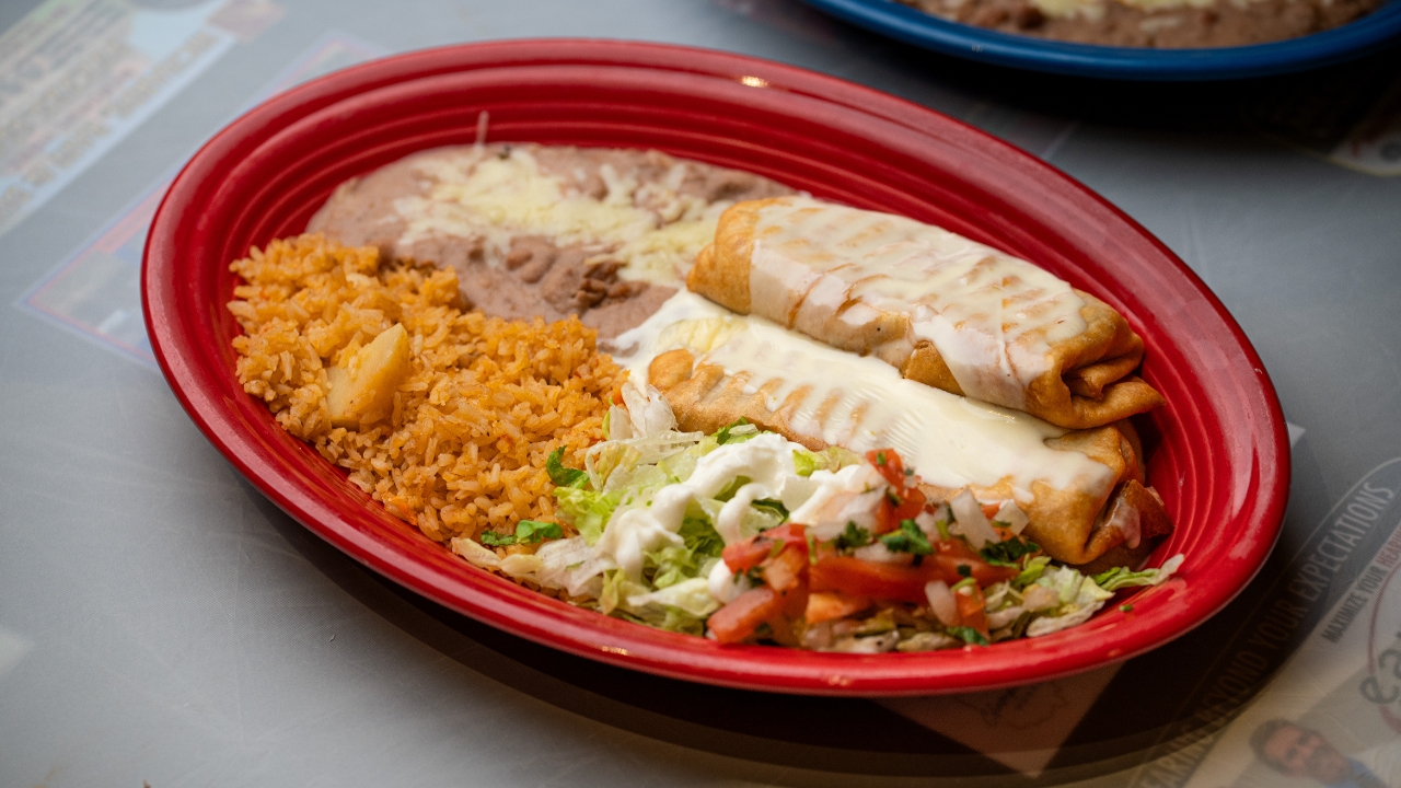 Chimichangas.