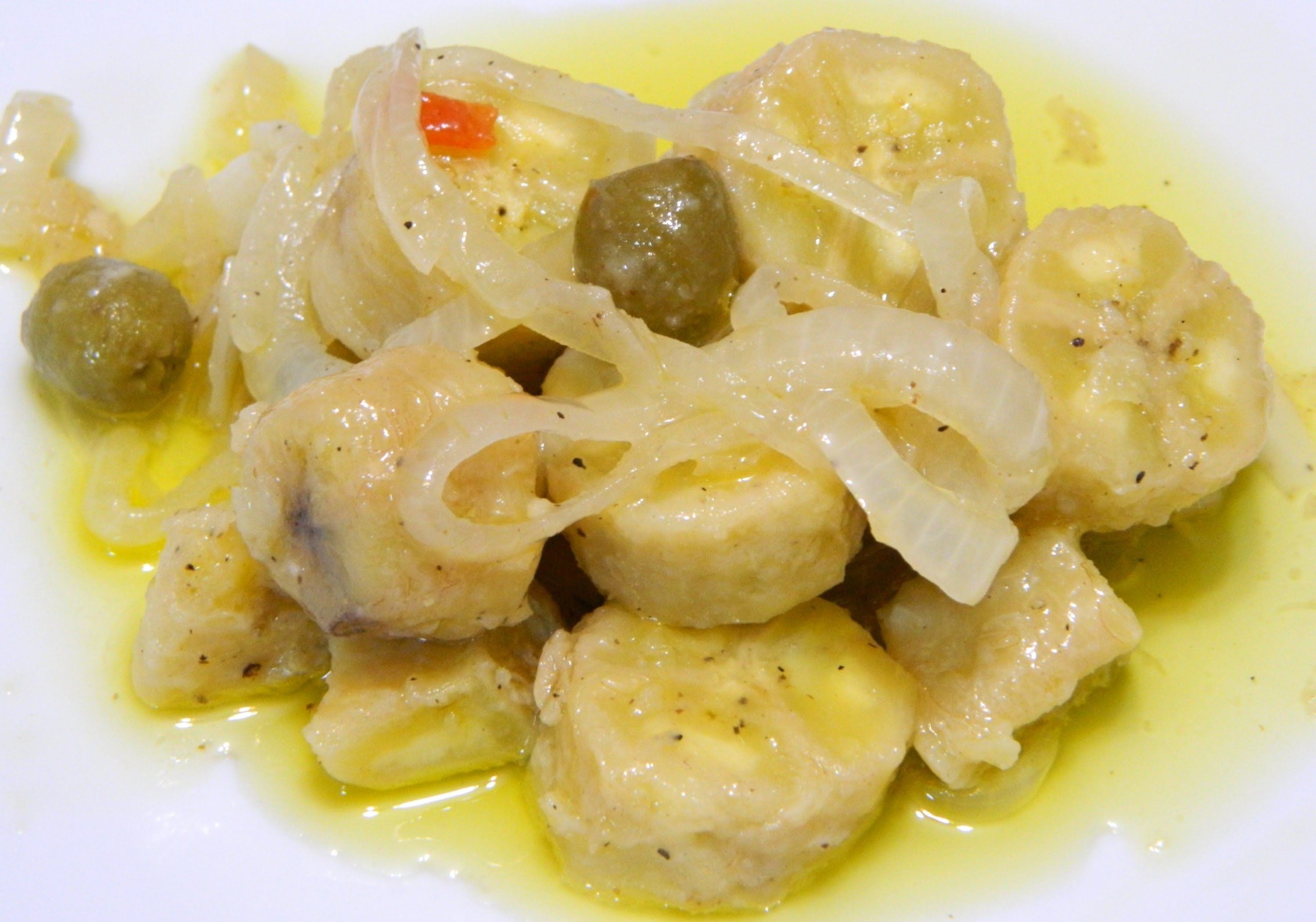 GREEN BANANA SALAD.