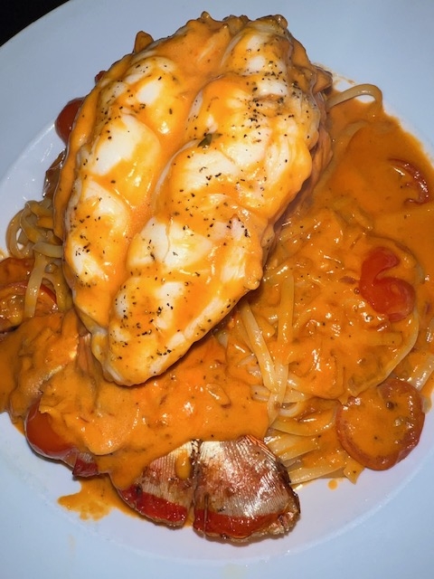 Lobster Linguine 7-8oz Main Lobster Tail.
