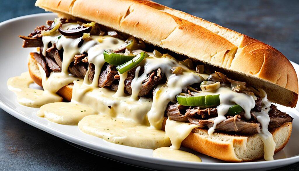 Steak Shrimp Philly Sub.