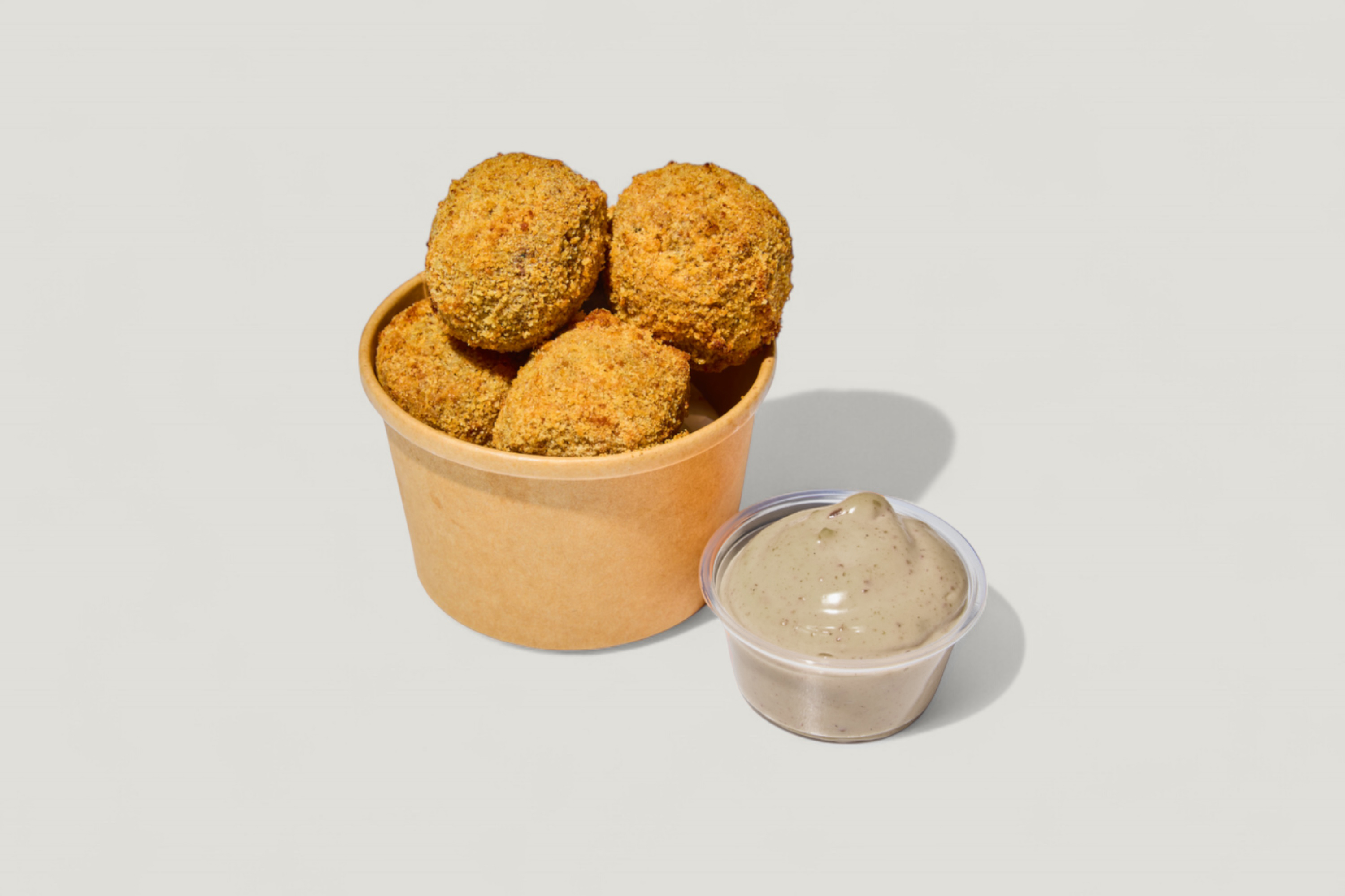 Mac'n'Cheese Balls with Truffle Aioli.