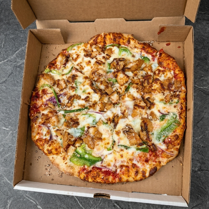 14" Chicken Parmesan Pizza.