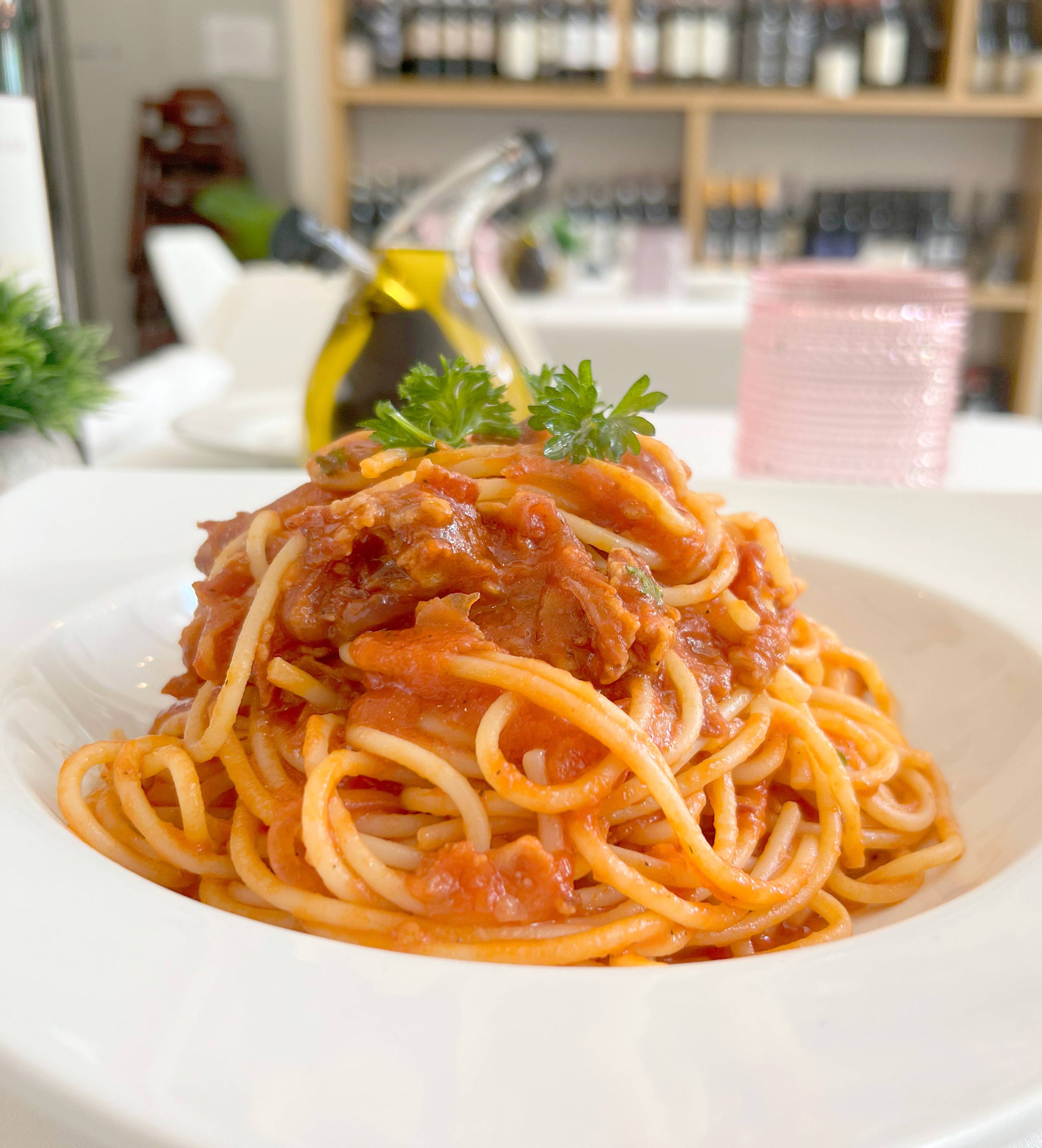 Spaghetti alla Amatriciana.
