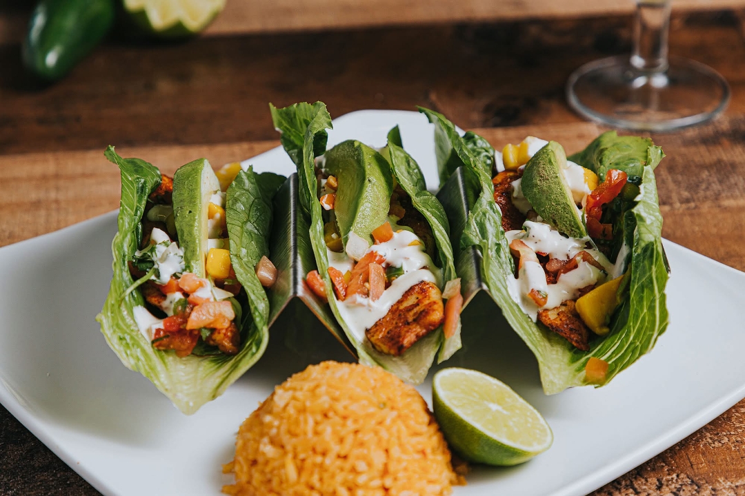 Seafood Taco Plate.