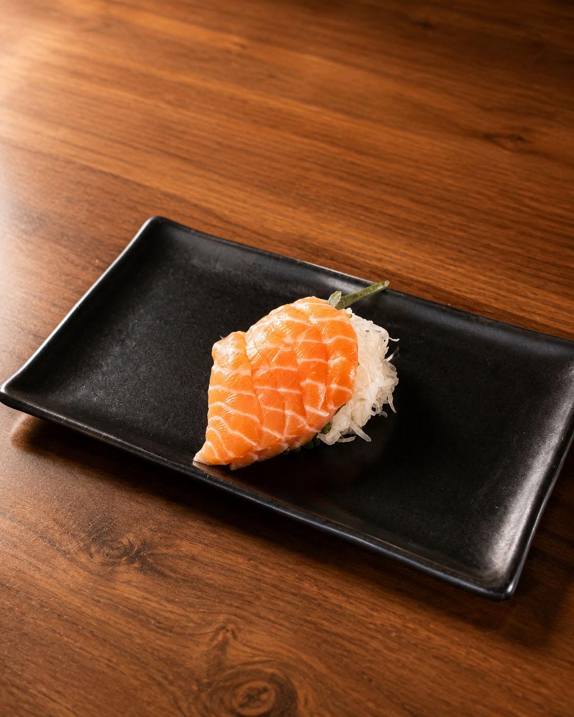 Salmon Sashimi.