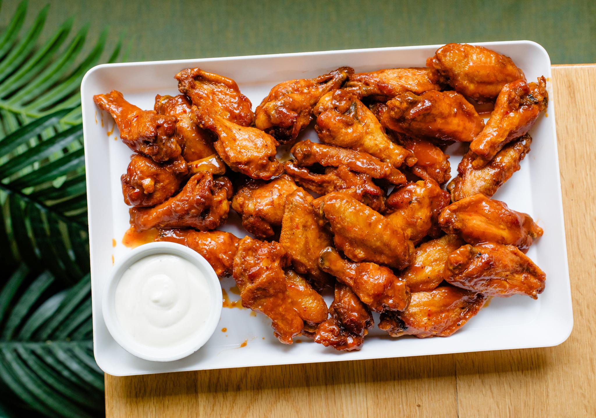 CATERING Buffalo wings.