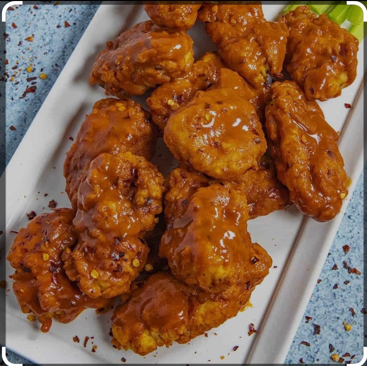 14 Pieces Boneless Wings.