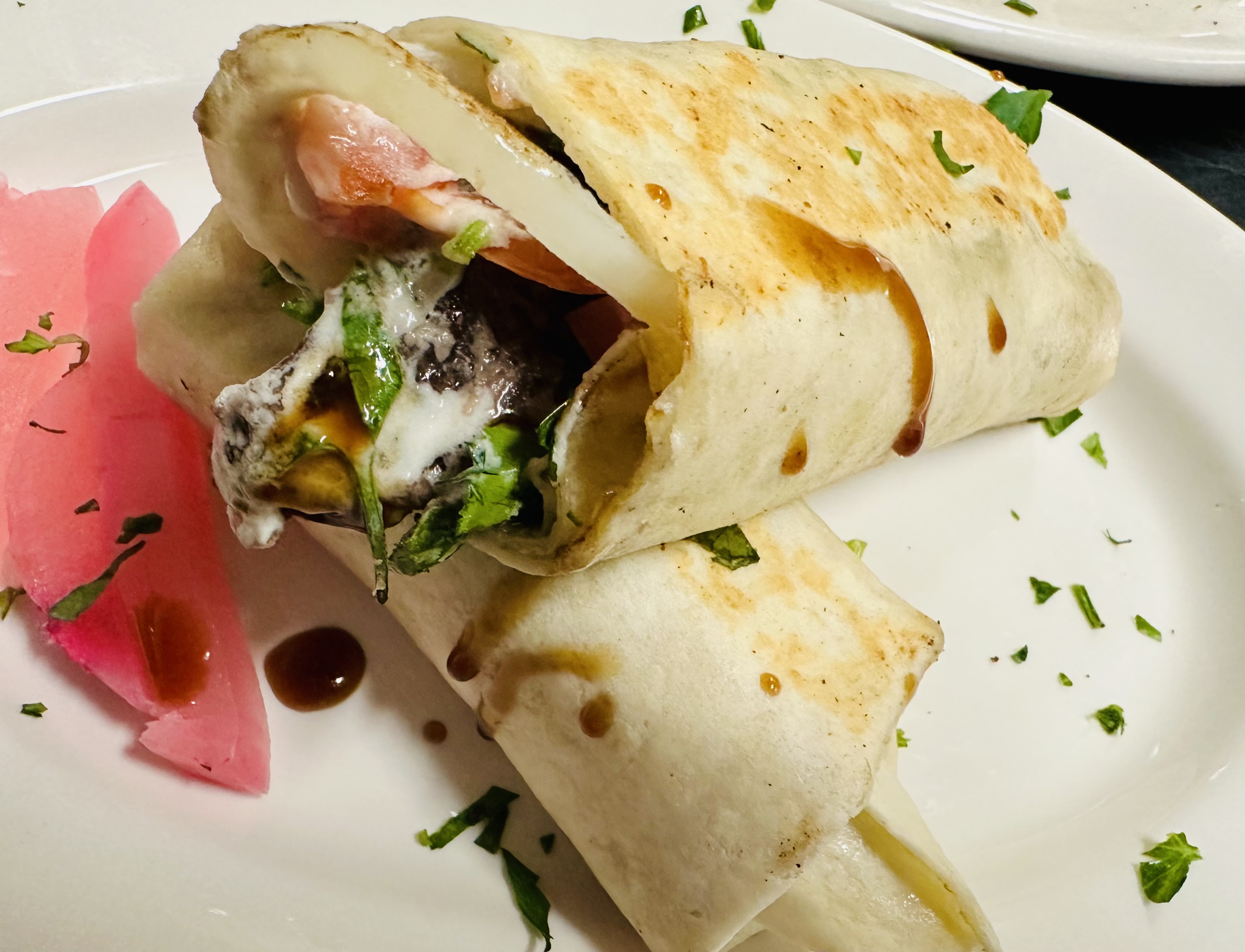 Beef Shawarma Wrap.