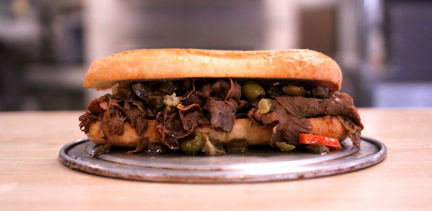8" Italian Beef Sub.